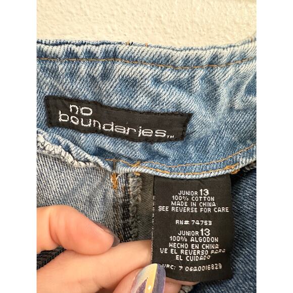 Y2K No Boundaries Patchwork Jeans size 13 - Picture 3 of 16